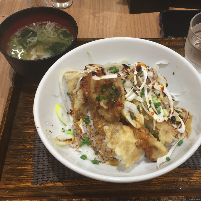 豚天丼(しぶそば 二子玉川店 )