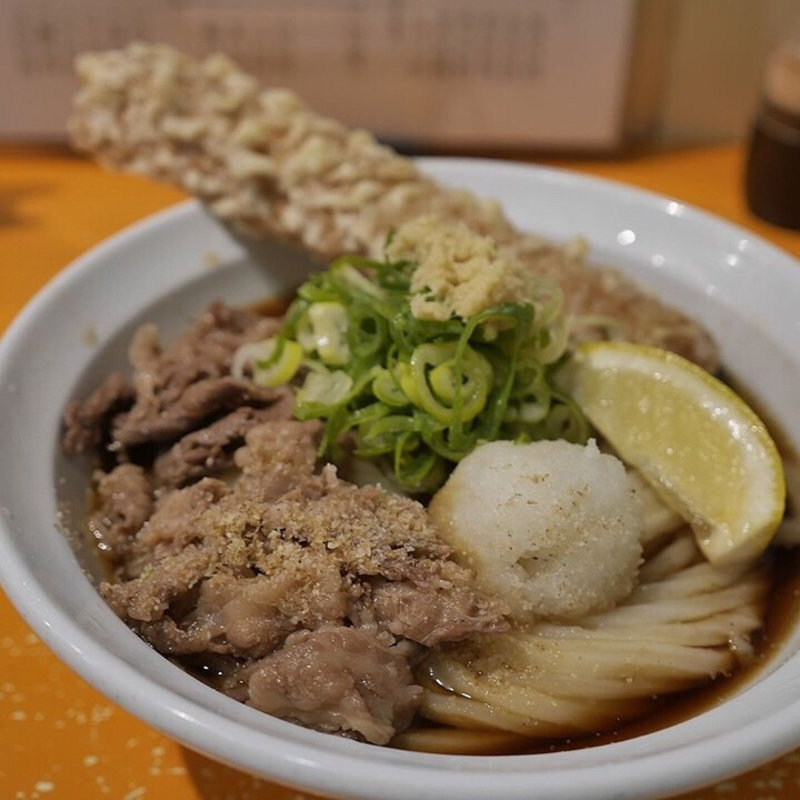 ちく天肉ぶっかけ(空飛ぶうどん やまぶき家)