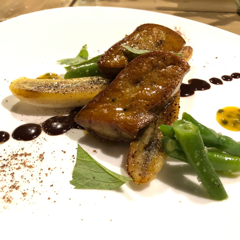 フォアグラのポアレ バナナのスパイスソテー(lumielune(ルミエルネ))