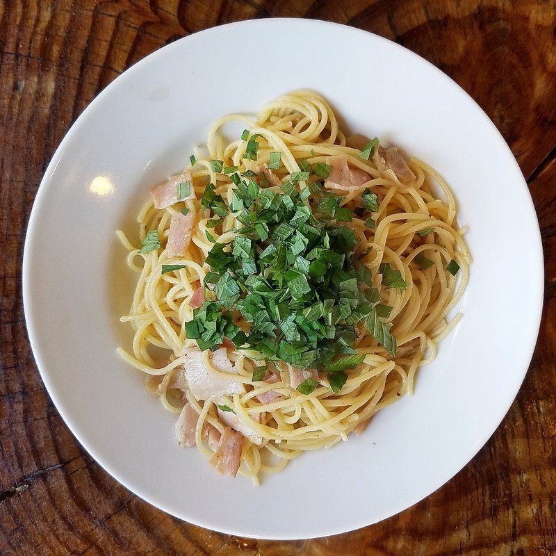 新生姜とベーコンのスパゲッティ(ラ・タベルナ )