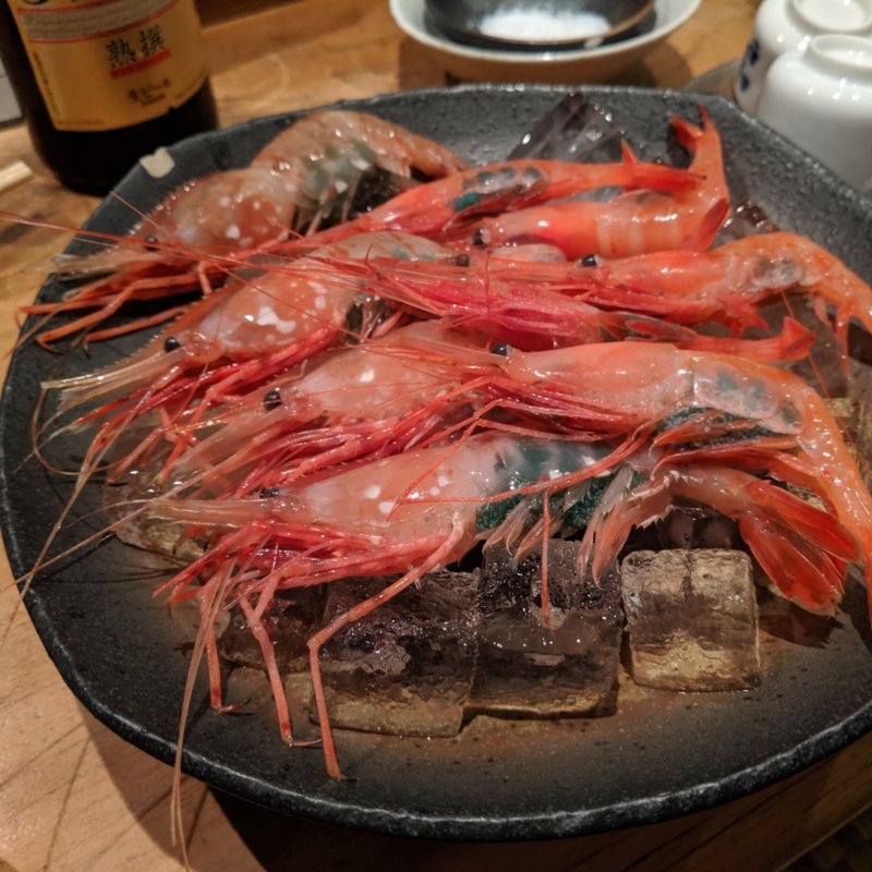 ボタン海老、甘海老(居酒屋　純ちゃん )