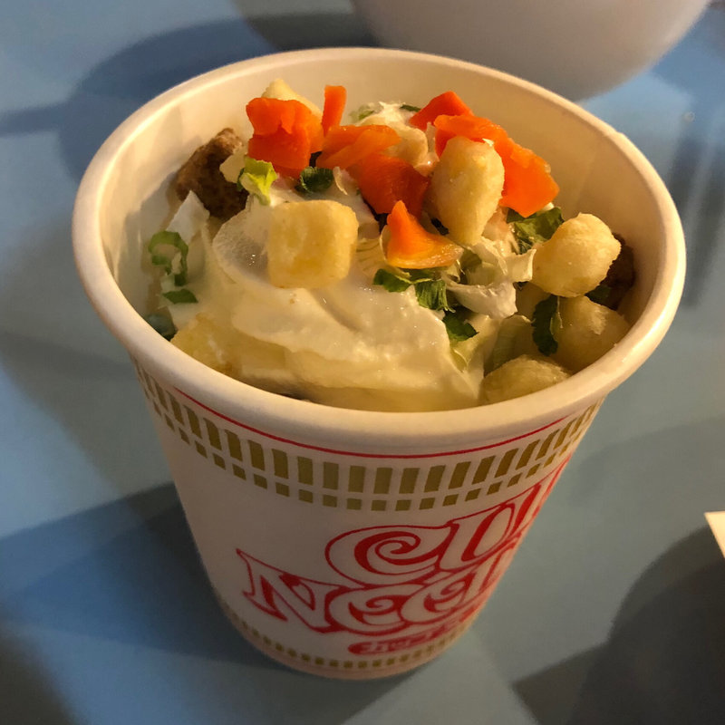 カップヌードル味ソフトクリーム カップヌードルカレー味(カップヌードルミュージアム )