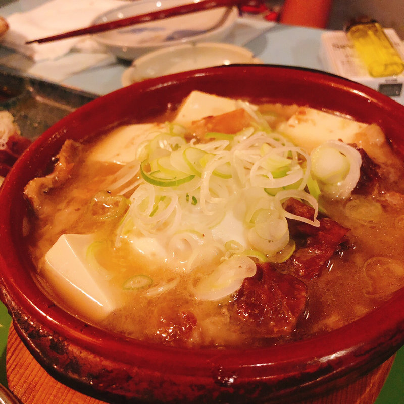 名物牛すじ 塩もつ煮込み(テンセイ)