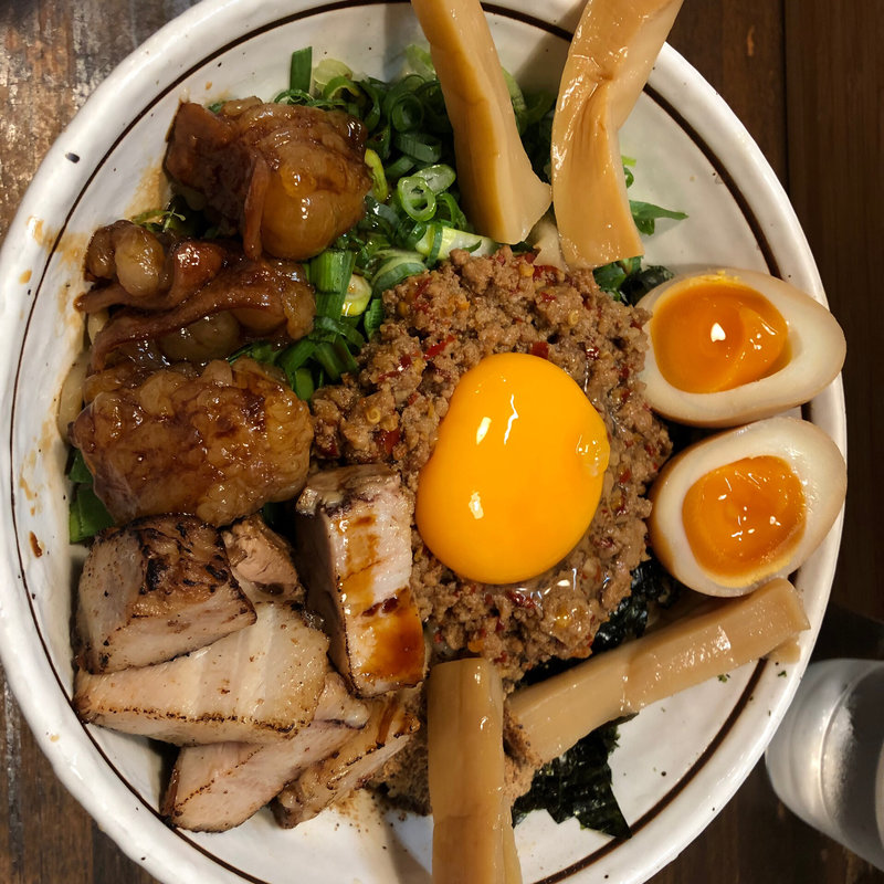 台湾まぜそば 全トッピング(麺屋やまひで )