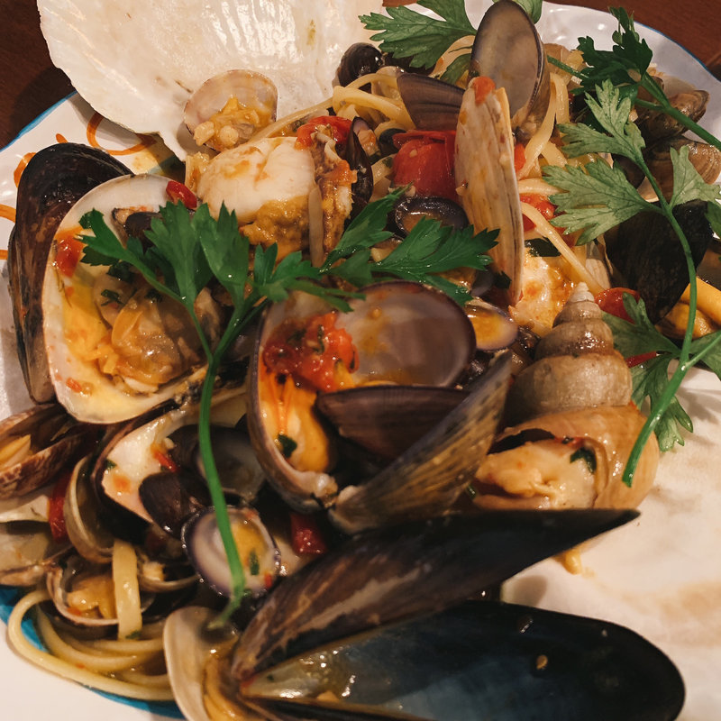 魚貝類のペスカトーレ(トラットリア 築地 パラディーゾ！)