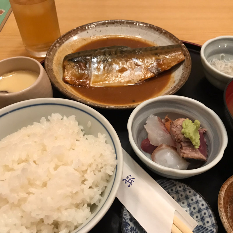さばのみそ煮定食(舞浜)