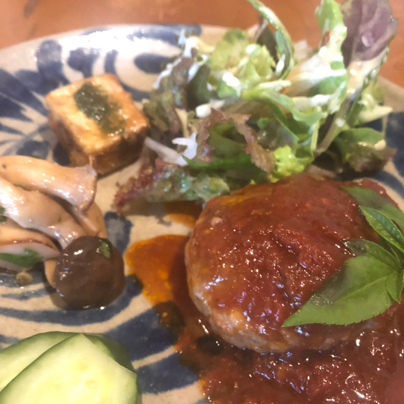 発酵ごはんのハンバーグランチ(ヤソウカフェyamacha （ヤァマチャァ）)