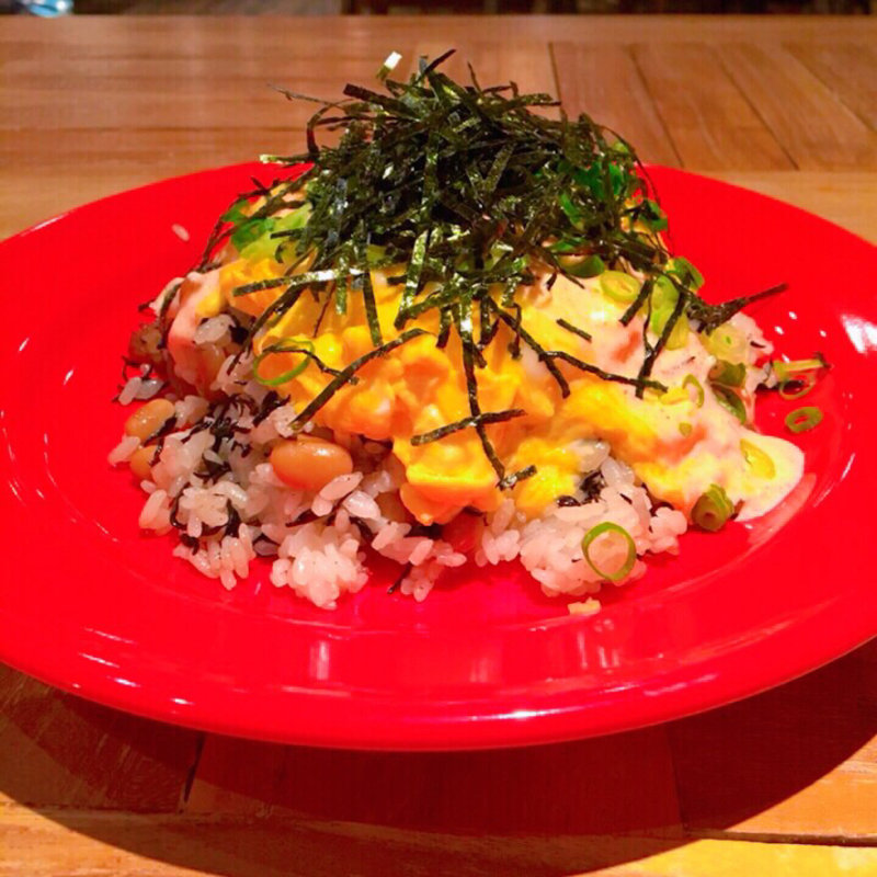 ひじきごはんのオムレツ明太マヨソース(FLUKE （フルーク）)