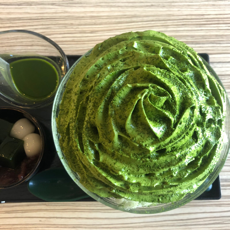 抹茶のエスプーマかき氷(旅籠屋 利兵衛)