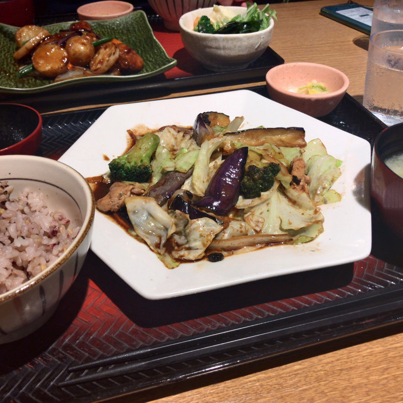 豚と野菜の豆豉炒め定食(大戸屋ごはん処 ウィングキッチン京急蒲田店)