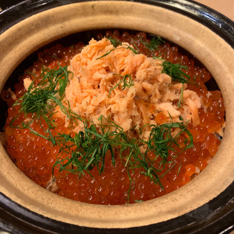 いくらシャケご飯(瓢箪)
