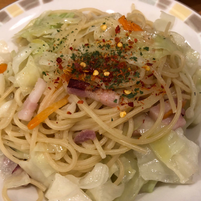 キャベツのペペロンチーノ(サイゼリヤ BIGSTEP店)