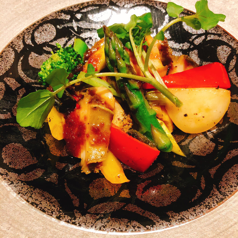 鮑ステーキ(九州の旬 博多廊 福岡本店 （はかたろう）)