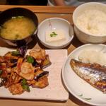 茄子と豚肉の味噌炒め(東京築地やよい麺)