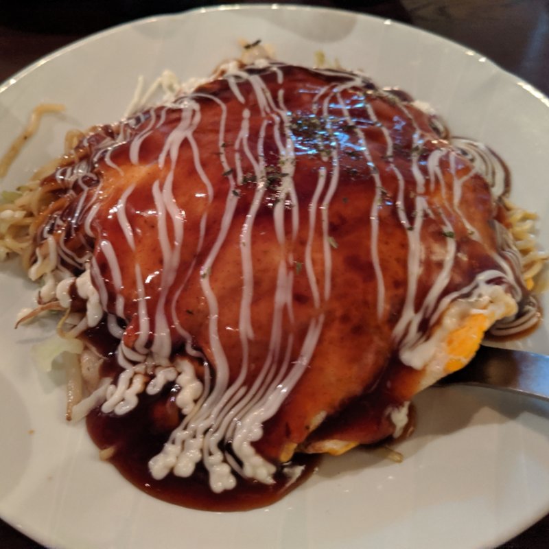 Ａ広島風お好み焼き（ライスみそ汁セットサラダみそ汁セット）(KURIYA)