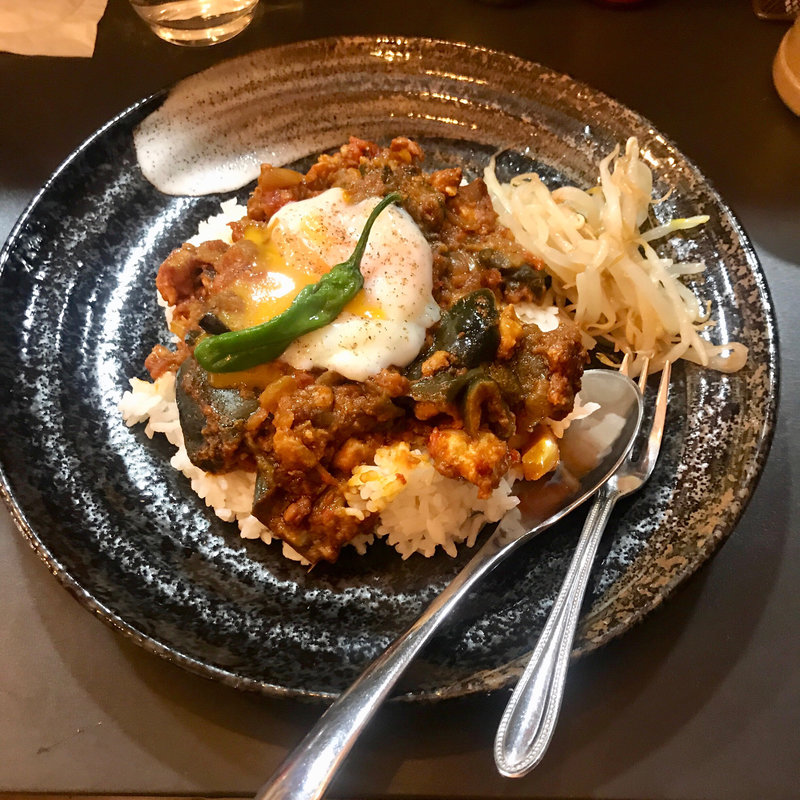 ナスとトマトキーマ(欧風カリーＭ)