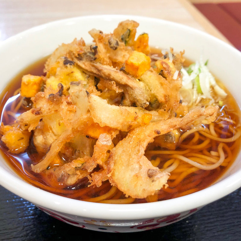秋の味覚かき揚げそば(いろり庵きらく 千葉みなと)
