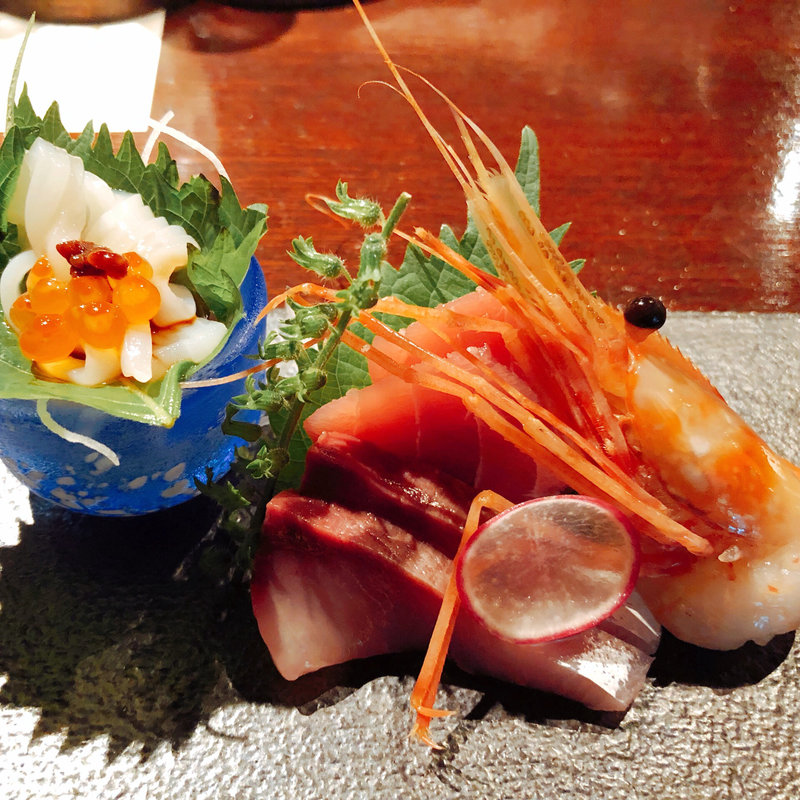 本日のお造り盛り合わせ(蔵元料理 天青)