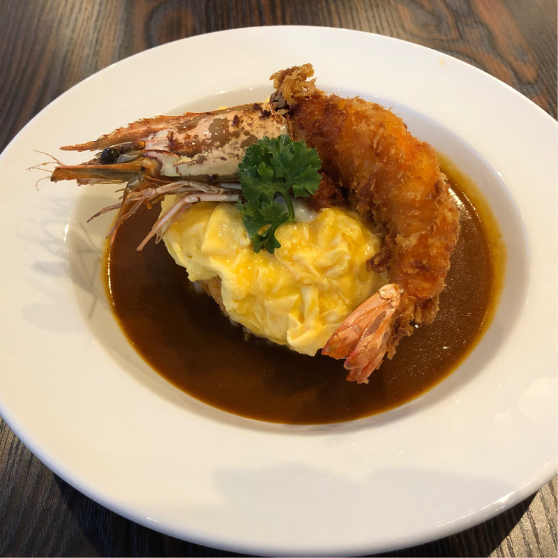 有頭エビのオムライス(Light Up Dining Infinity)
