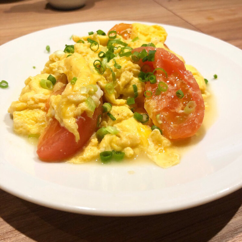 トマト食べ炒め(小皿中華 桃天 錦小路)