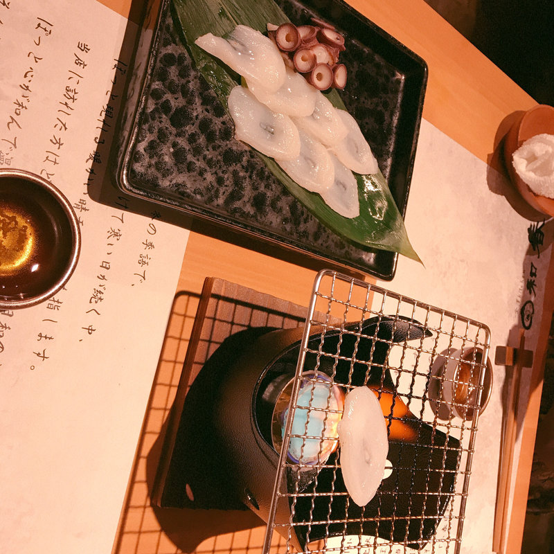 水たこの5秒炙り(金澤キッチン小春日和)