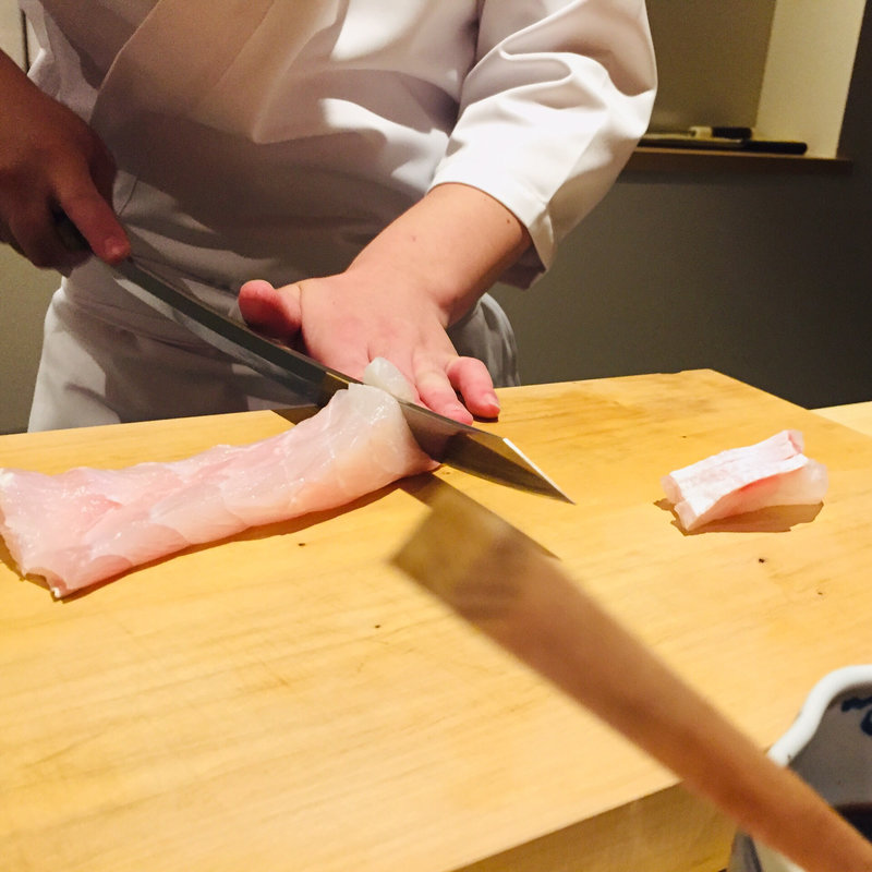 長崎産あらのお造り(鮨 料理 一高)