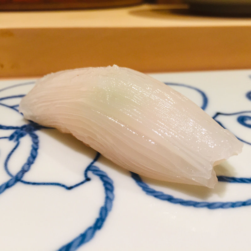 壱岐産槍烏賊(鮨 料理 一高)