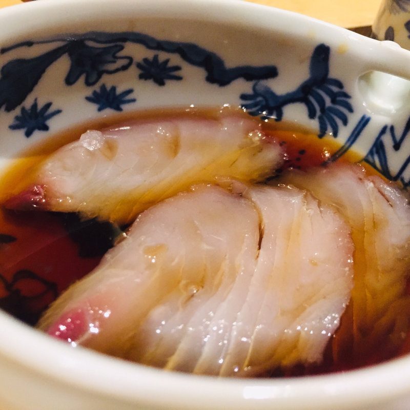 鰆の松前漬風(鮨 料理 一高)