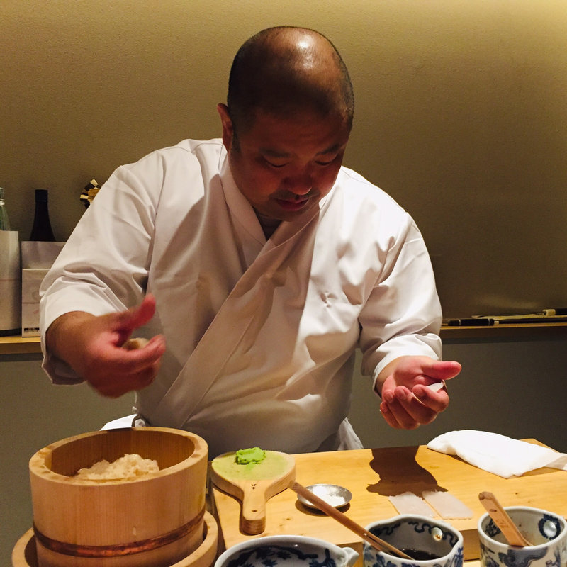 塩釜産鮪赤身(鮨 料理 一高)