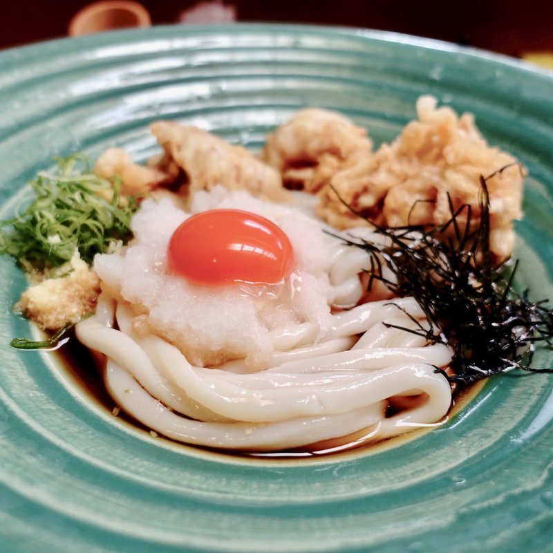 鶏天ぶっかけ(麺匠の心つくし つるとんたん 北新地店)