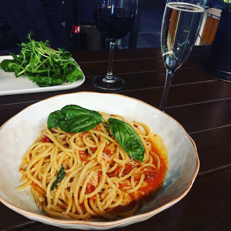 Spaghetti Mediterranean Style(SIMPLE italian cucina pizzeria)