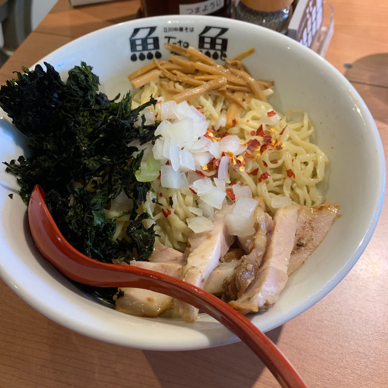 汁なし塩ペペロン油そば(とと ホンテン )