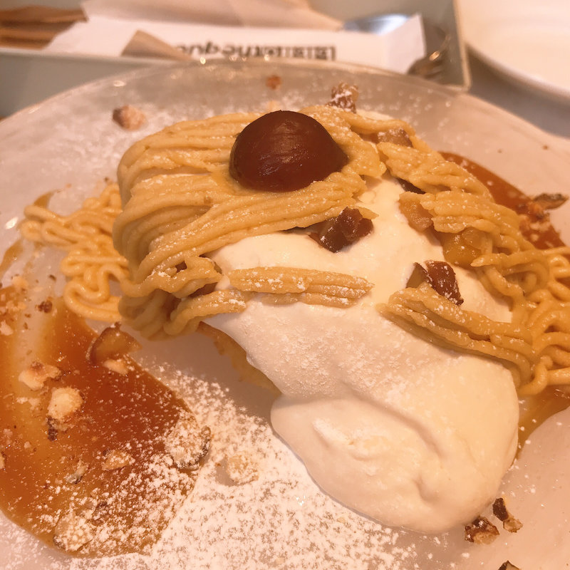 生モンブラン(カフェ＆ブックス ビブリオテーク 東京・有楽町（café & books bibliothèque Tokyo Yurakucho）)