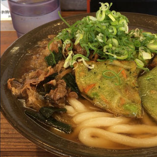 肉&緑の天ぷら(牧のうどん 久山店)
