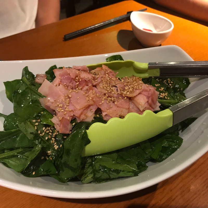 ほうれんそうサラダ(居酒屋開く )