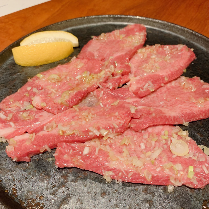 ネギ塩タン(黒毛和牛 BAKURO 薬院本店)