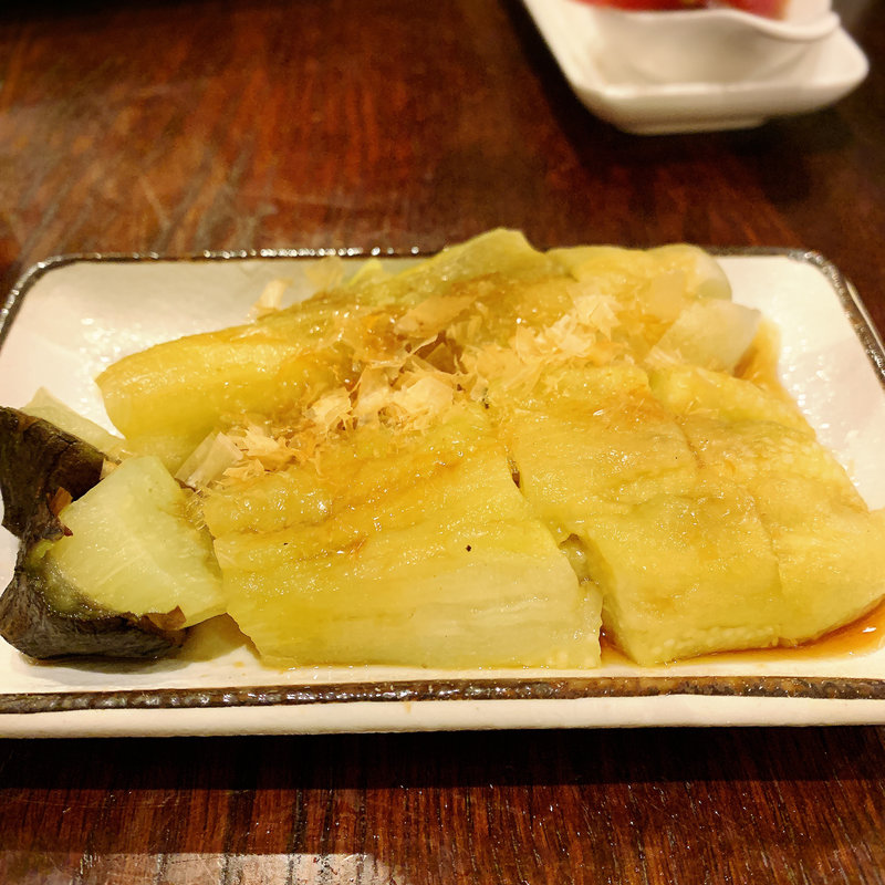 焼きなす 鮭節( 灼味噌らーめん 八堂八（やどや）)