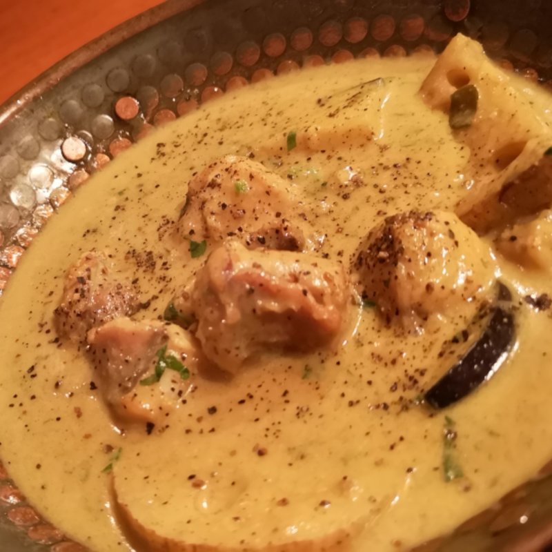 鮟鱇と夏なすのココナッツ煮込み(アパッペマジヤフ)