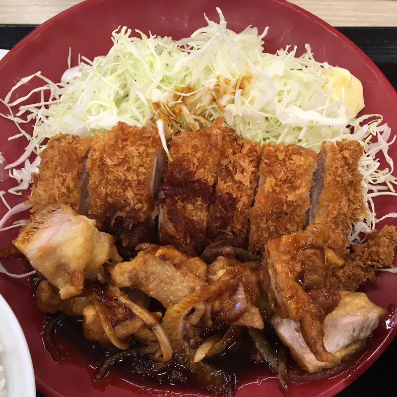 生姜からあげだれのチキンカツ丼(かつや 京浜川崎店)