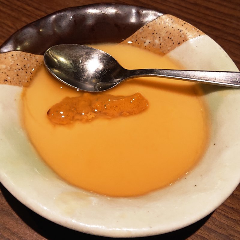 お通し（生うに豆腐）(かまどか　京急川崎駅前店)