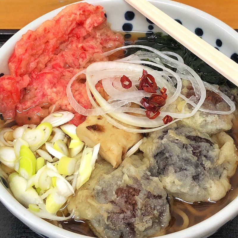 紅ショ椎茸天そば(稲浪 （いなみ）)