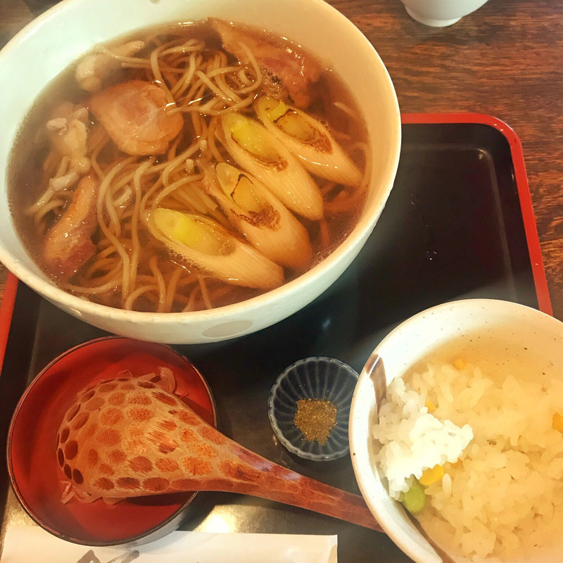 鴨南蛮そば(石挽 いわもと)