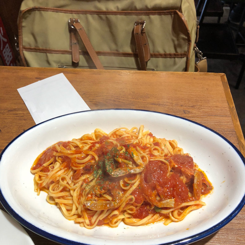 渡り蟹のトマトソースタリオリーニ(俺のイタリアン　神谷町店)