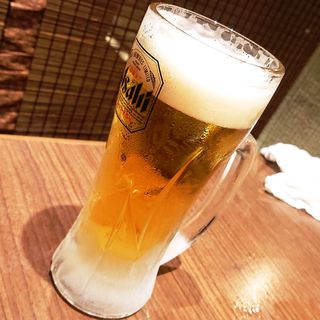 生ビール（中ジョッキ）(かまどか　京急川崎駅前店)