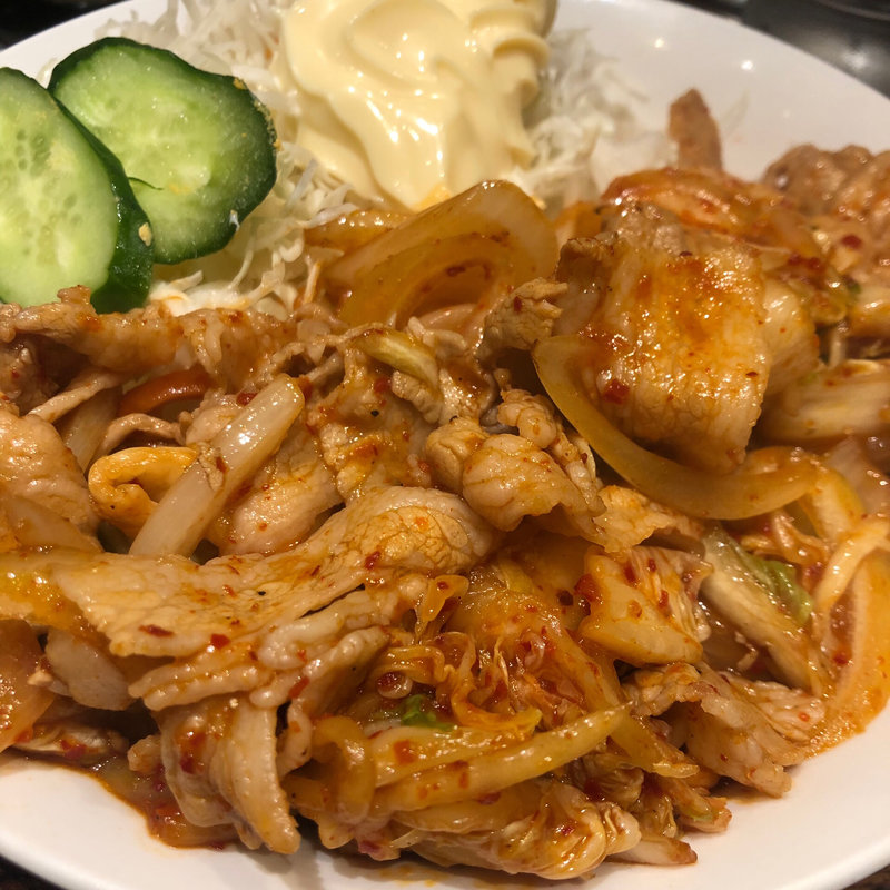 豚キムチ定食(麻布ラーメン 麻布十番店)