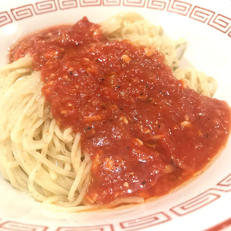 限定 アンチョビとフルーツトマトの冷やし和え玉(八咫烏)