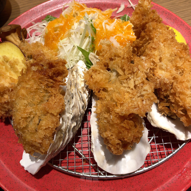 広島県牡蠣フライ御膳(串亭 横浜みなとみらい)