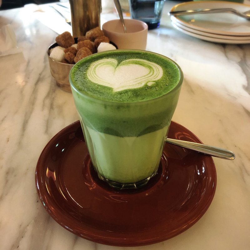 八女抹茶ラテ(bills 銀座)