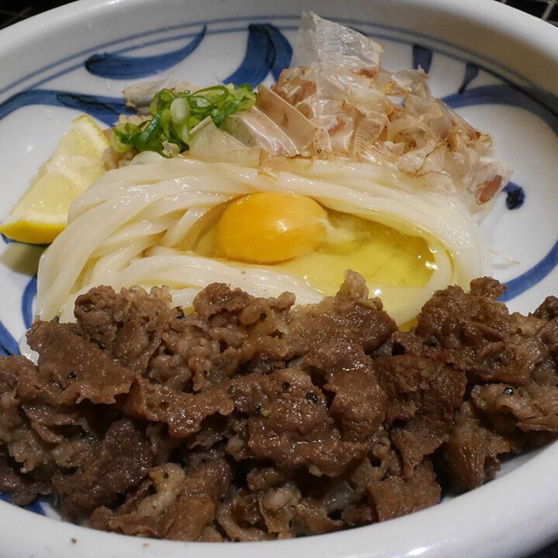 肉ぶっかけ冷(饂飩工房 うばら)