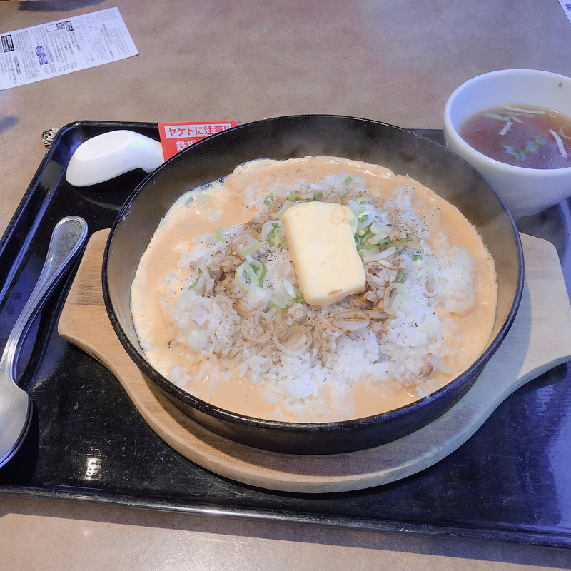 鉄板イタめし（スープ付）(らあめん花月嵐 恵比寿東口店 )